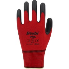 Beybi Nitril PMK PN5 Kırmzı Siyah 10 Beden 12li Paket