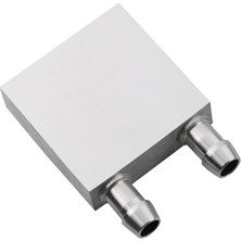 UniChrome Alüminyum Sıvı Su Cpu Isıtma Soğutma Bloğu 40x40x12 mm Gümüş Renkli Yüksek Performans