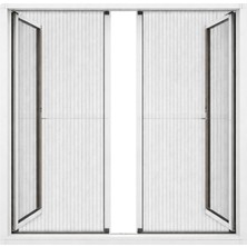 Sineklikstore Duble Akordiyon Kapı Sinekliği – 120X 240 cm – Demir, Ahşap, Çelik, Pimapen ve Alüminyum ile Uyumlu