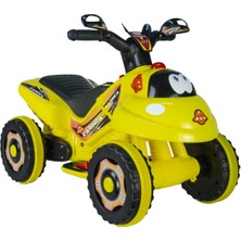 UJ Toys Akülü Atv 6 V Karınca 2020 Müzikli Işıklı Sarı Tek Kişilik 35 kg Taşıma Kapasitesi