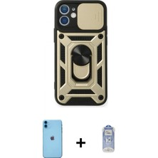 Marsilyan™- iPhone 11 Kılıf Ahenk Klasik - Siyah Joko Magic 5d Cam + Neon Fosforlu Kamera Lens - Mı