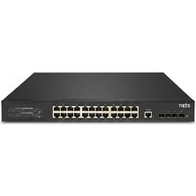 Nets Shop Nets NE-ST3428FP Layer 3 Yönetilebilir Poe+ Switch (24 Port)