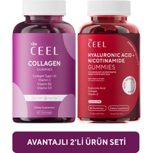 2'li Kollajen ve Cilt Gummy Çiğnenebilir Vitamin
