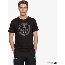 Puma Graphic 2 Erkek Siyah Antrenman T-Shirt.01