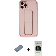 Pileli Store Pilelistore™ iPhone 11 Pro Kılıf Akış Doku - Siyah 5d Hayalet Cam Ekran Koruyucu + Shine Kamera Lens Koruma Cam - Sabe