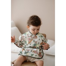 Oh la la Koala For Little Ones Pizza Uzun Kollu Sıvı Geçirmez Aktivite Önlük (6-36 Ay)