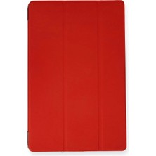 Colezium Galaxy T970 Tab S7 Plus 12.4 Kılıf Tablet Smart Kılıf - Kırmızı