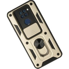 Colezium Note 9 Kılıf Pars Lens Yüzüklü  - Gold