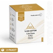 Ada Steril Gaz Kompres 4 Kat 7,5×7,5cm 2 Paket