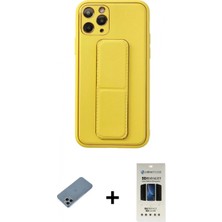 Pileli Store Pilelistore™ iPhone 11 Pro Kılıf Akış Doku - Siyah 5d Hayalet Cam Ekran Koruyucu + Shine Kamera Lens Koruma Cam - Sabe