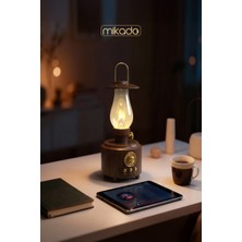 Mikado Md-1 Lüxound 1800MAH 5W Kahverengi Bluetooth-Aux-Usb-Tf Card Destekli Işıklı Speaker
