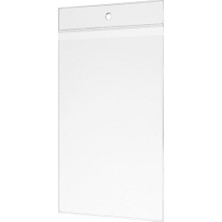 Aso 100 Adet A6 Ürün Bilgisi ve Kartı Etiket Cebi, Şeffaf Plastik Ceplik (115 × 158 Mm)