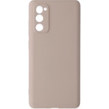 Vintessy Samsung Galaxy S20 Fe Kılıf Nano Içi Kadife Silikon - Pudra