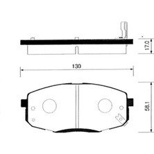 İTHAL Hyundai I30 08-11 Ceed 08-11 Cerato 10- Ön Fren Balatası