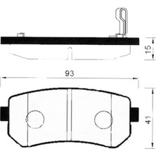 İTHAL Hyundai Accent-Era 06- I30 08-11 IX35 10 Arka  Fren Balatası