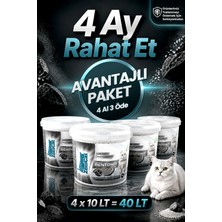 ZeniCat Aktif Karbonlu Bentonit Kedi Kumu 40 lt İnce Taneli Güçlü Topaklanan Koku Kontrolü
