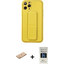 Pileli Store Pilelistore™ iPhone 11 Pro Kılıf Akış Doku - Siyah 5d Hayalet Cam Ekran Koruyucu + Renkli Kamera Lens Koruma Cam - Tu
