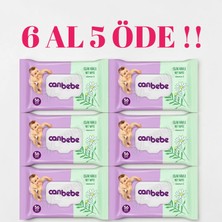Canbebe Islak Havlu 6 Al 5 Öde Avantajlı Paket | 6X56 Yaprak (336 Yaprak) | Vitamin E Içeren Hassas Ciltlere Uygun Bebek Islak Mendil