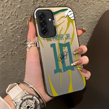 HONTINGA Samsung Galaxy A26 5g ile Uyumlu Kılıf Silikon Kenar Sert Arka Kamera Koruyucu Basitlik Anti Düşme Kamera Korumalı Neymar Desen Couple Telefon Kılıfı Kadın ve Erkek Için Uygundur K1-1341