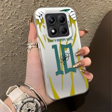 HONTINGA Xiaomi Redmi Note 14 Pro 5g ile Uyumlu Kılıf Silikon Kenar Sert Arka Kamera Koruyucu Basitlik Anti Düşme Kamera Korumalı Neymar Desen Couple Telefon Kılıfı Kadın ve Erkek Için Uygundur K1-1341