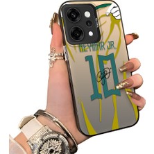 HONTINGA Oppo Reno 14 Pro 5g ile Uyumlu Kılıf Silikon Kenar Sert Arka Kamera Koruyucu Basitlik Anti Düşme Kamera Korumalı Neymar Desen Couple Telefon Kılıfı Kadın ve Erkek Için Uygundur K1-1341