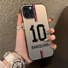 HONTINGA iPhone 13 Pro Max ile Uyumlu Kılıf Silikon Kenar Sert Arka Kamera Koruyucu Basitlik Anti Düşme Kamera Korumalı Messi Desen Couple Telefon Kılıfı Kadın ve Erkek Için Uygundur K1-1343