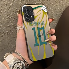 HONTINGA Samsung Galaxy A52S ile Uyumlu Kılıf Silikon Kenar Sert Arka Kamera Koruyucu Basitlik Anti Düşme Kamera Korumalı Neymar Desen Couple Telefon Kılıfı Kadın ve Erkek Için Uygundur K1-1341