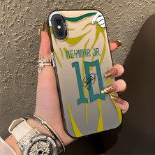 HONTINGA iPhone x ile Uyumlu Kılıf Silikon Kenar Sert Arka Kamera Koruyucu Basitlik Anti Düşme Kamera Korumalı Neymar Desen Couple Telefon Kılıfı Kadın ve Erkek Için Uygundur K1-1341
