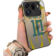HONTINGA Oppo Find X9 Pro 5g ile Uyumlu Kılıf Silikon Kenar Sert Arka Kamera Koruyucu Basitlik Anti Düşme Kamera Korumalı Neymar Desen Couple Telefon Kılıfı Kadın ve Erkek Için Uygundur K1-1341
