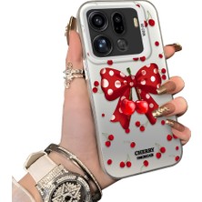 HONTINGA Oppo Find X9 Pro 5g ile Uyumlu Kılıf Silikon Kenar Sert Arka Kamera Koruyucu Basitlik Anti Düşme Kamera Korumalı Papyon Desen Couple Telefon Kılıfı Kadın ve Erkek Için Uygundur K1-1344