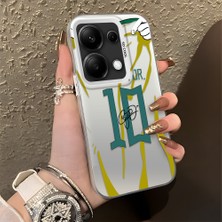 HONTINGA Xiaomi Redmi Note 14S ile Uyumlu Kılıf Silikon Kenar Sert Arka Kamera Koruyucu Basitlik Anti Düşme Kamera Korumalı Neymar Desen Couple Telefon Kılıfı Kadın ve Erkek Için Uygundur K1-1341