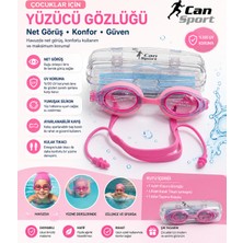 UltraMint Esnek Silikon Yüzücü Gözlüğü ve Kulak Tıkacı, Koruyucu Kutuda