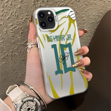 HONTINGA iPhone 11 Pro Max ile Uyumlu Kılıf Silikon Kenar Sert Arka Kamera Koruyucu Basitlik Anti Düşme Kamera Korumalı Neymar Desen Couple Telefon Kılıfı Kadın ve Erkek Için Uygundur K1-1341