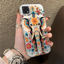 HONTINGA Oppo A15S ile Uyumlu Kılıf Silikon Kenar Sert Arka Kamera Koruyucu Basitlik Anti Düşme Kamera Korumalı Fil Desen Couple Telefon Kılıfı Kadın ve Erkek Için Uygundur K1-1342