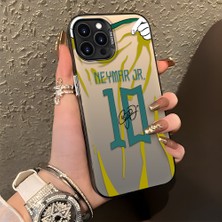 HONTINGA iPhone 13 Pro Max ile Uyumlu Kılıf Silikon Kenar Sert Arka Kamera Koruyucu Basitlik Anti Düşme Kamera Korumalı Neymar Desen Couple Telefon Kılıfı Kadın ve Erkek Için Uygundur K1-1341