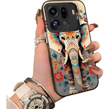HONTINGA Oppo Find X9 Pro 5g ile Uyumlu Kılıf Silikon Kenar Sert Arka Kamera Koruyucu Basitlik Anti Düşme Kamera Korumalı Fil Desen Couple Telefon Kılıfı Kadın ve Erkek Için Uygundur K1-1342