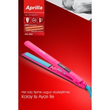 Aprilla AHS-2052 Dijital Isı Ayarlı Profesyonel Saç Düzleştirici Pembe
