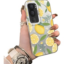 HONTINGA Vivo Y31 5g ile Uyumlu Kılıf Silikon Kenar Sert Arka Kamera Koruyucu Basitlik Anti Düşme Kamera Korumalı Limon Desen Couple Telefon Kılıfı Kadın ve Erkek Için Uygundur K1-1336