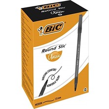 Bic Round Stıc SİYAH Tükenmez Kalem 60Lı Kutu