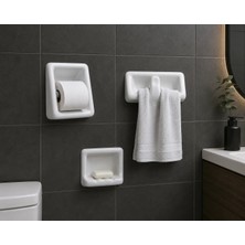 Seramik 15X15 Kolsuz Gömme tip katı Sabunluk  Üç (3) Adet