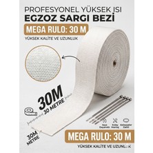 Borensa Yüksek Isı Dayanımlı Egzoz Sargı Bezi - 30 Metre Rulo