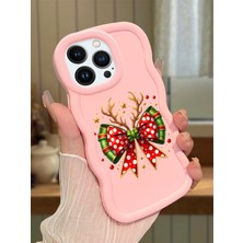 HONTINGA iPhone 13 Pro Max Uyumlu Kılıf Düşüme Önleyici Basitlik Anti Düşme Kamera Koruyucu Basit Pembe Yumuşak Silikon Couple Telefon Kılıfı Kurdele Desen K9-0198