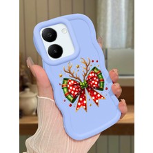 HONTINGA Vivo Y27S Uyumlu Kılıf Düşüme Önleyici Basitlik Anti Düşme Kamera Koruyucu Basit Mavi Yumuşak Silikon Couple Telefon Kılıfı Kurdele Desen K9-0198