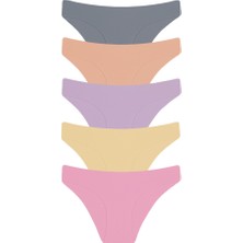 Afrodizyac 5'li Lazer Kesim Dikişsiz Iz Yapmaz Extra Yumuşak ve Extra Esnek Slip