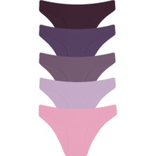 Afrodizyac 5'li Lazer Kesim Dikişsiz Iz Yapmaz Extra Yumuşak ve Extra Esnek Slip