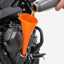 Motosiklet Yağ Hunisi Plastik Uzun Uçlu Yağ Dolum Hunisi Benzin Mazot Sıvı Aktarma Aparatı