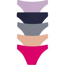 Afrodizyac 5'li Lazer Kesim Dikişsiz Iz Yapmaz Extra Yumuşak ve Extra Esnek Slip