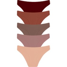Afrodizyac 5'li Lazer Kesim Dikişsiz Iz Yapmaz Extra Yumuşak ve Extra Esnek Slip