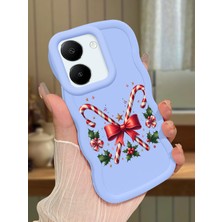 HONTINGA Vivo Y27S Uyumlu Kılıf Düşüme Önleyici Basitlik Anti Düşme Kamera Koruyucu Basit Mavi Yumuşak Silikon Couple Telefon Kılıfı Papyon Desen K9-0197