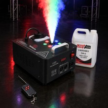 Quenlite VOLCANO-2000LK Dmx Sis Makinası 2000 Watt LED Işıklı ve Uzaktan Kumandalı (5 Litre Likitli)